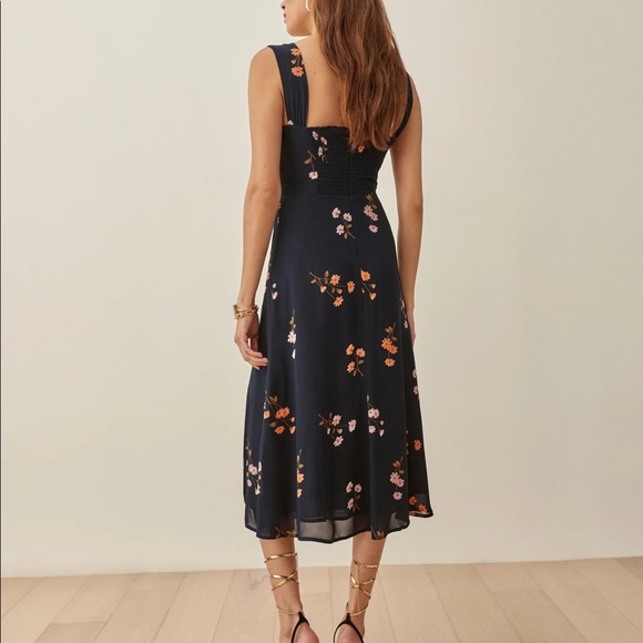 Reformation Fulton Dress in Princess Margaret - Picture 3 of 6